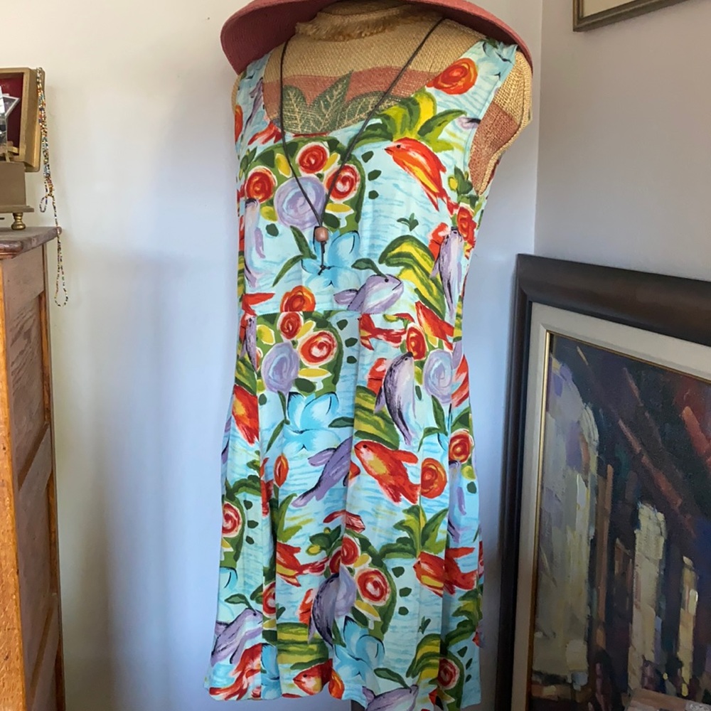 Summer Flowing Sleeveless Mini Dress with Pockets